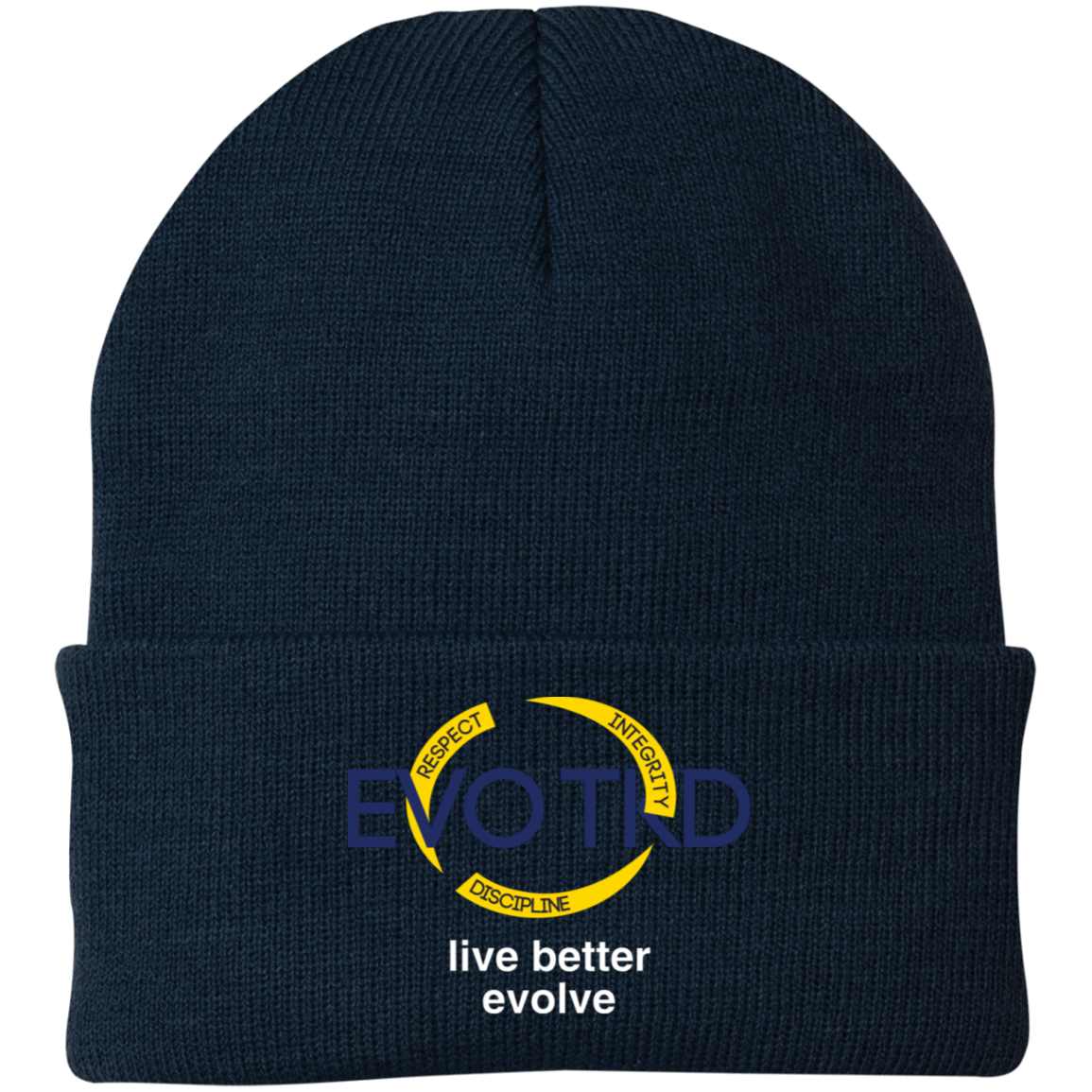 Evo Embroidered Knit Cap