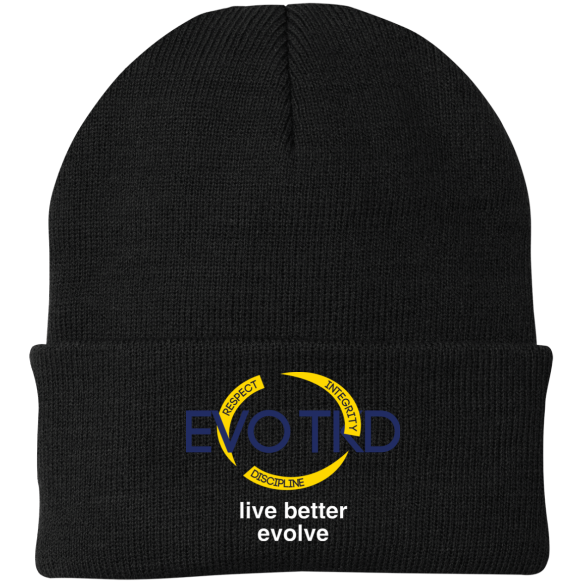 Evo Embroidered Knit Cap