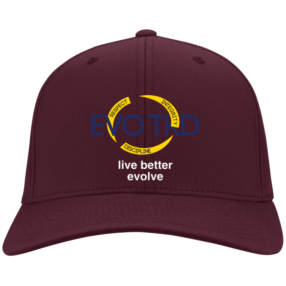 Evo Embroidered Flex Fit Twill Baseball Cap