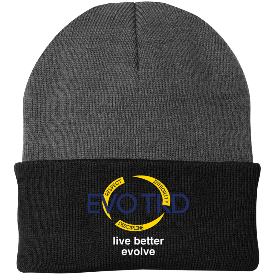 Evo Embroidered Knit Cap