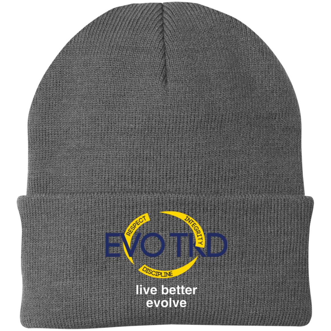 Evo Embroidered Knit Cap