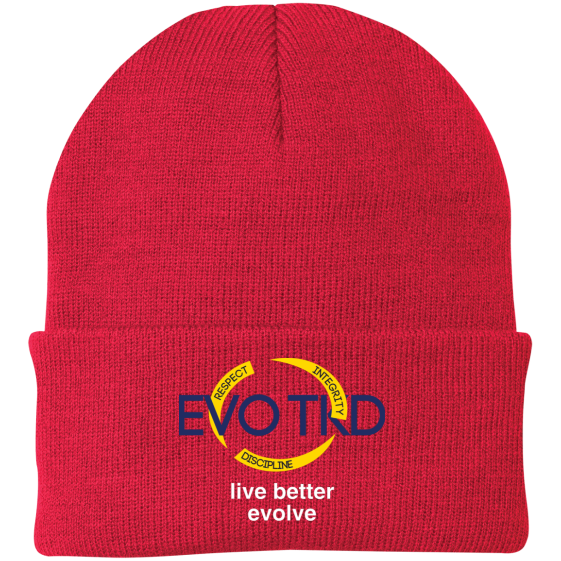 Evo Embroidered Knit Cap