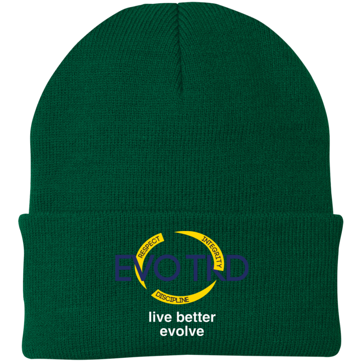 Evo Embroidered Knit Cap