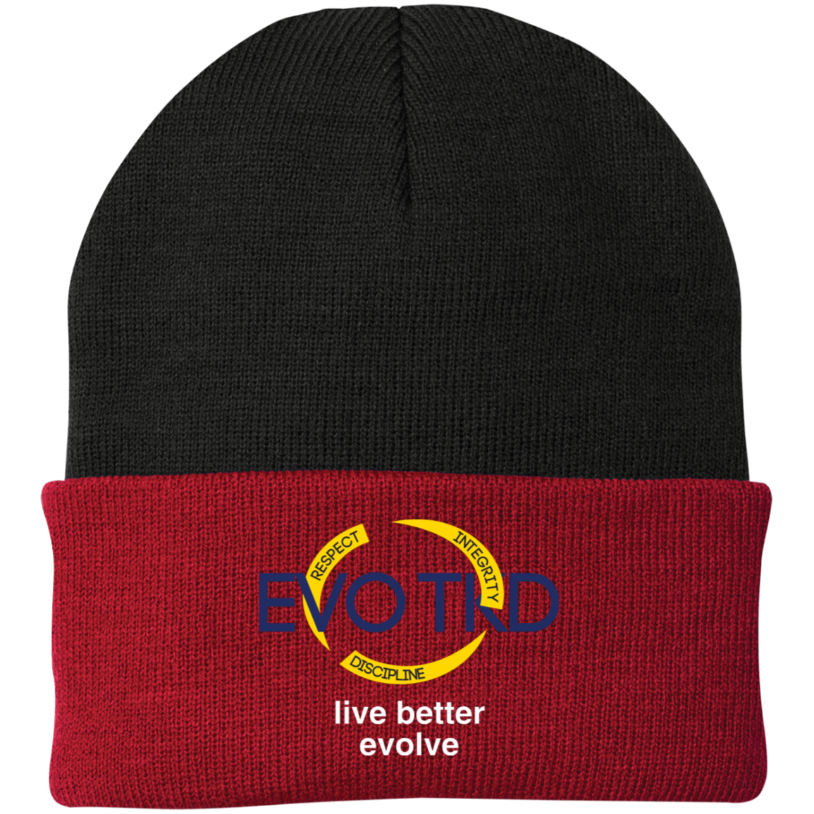 Evo Embroidered Knit Cap