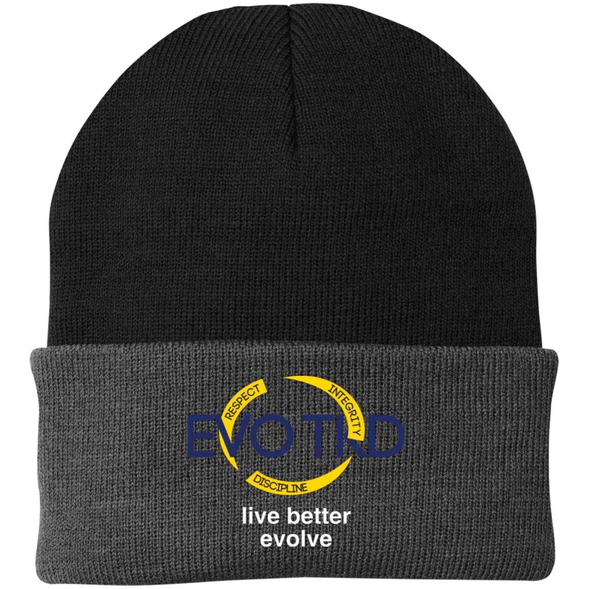 Evo Embroidered Knit Cap