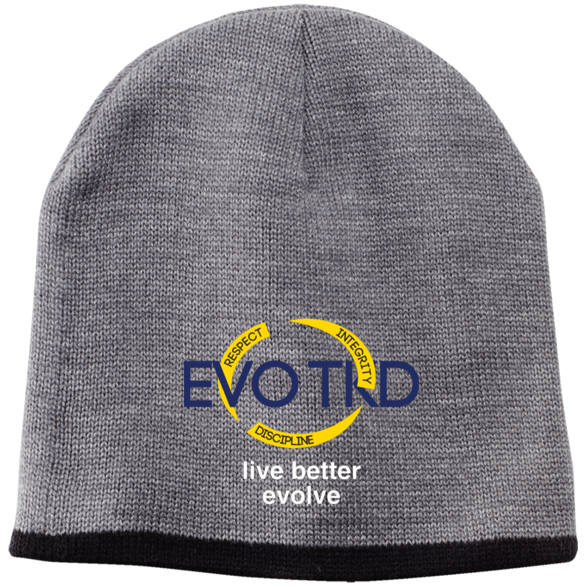 Evo Embroidered 100% Acrylic Beanie