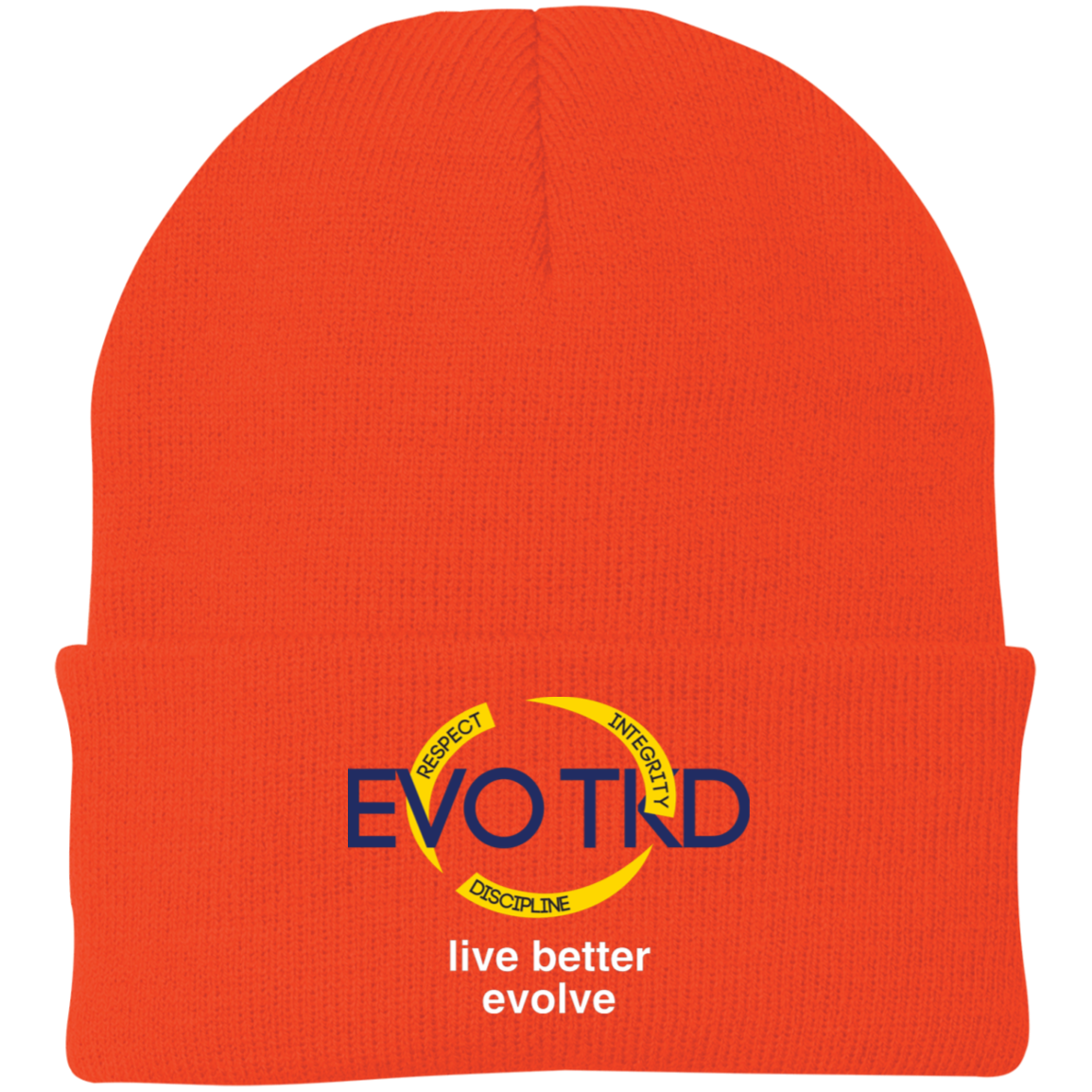 Evo Embroidered Knit Cap