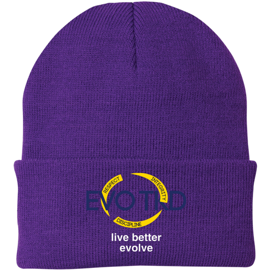 Evo Embroidered Knit Cap